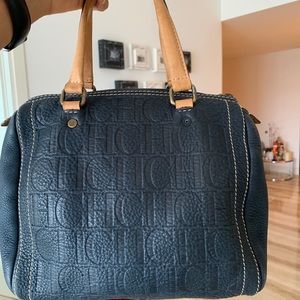 Carolina Herrera Medium Monogram Blue Bag
